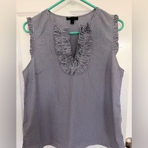 Sleeveless J.crew with Ruffles